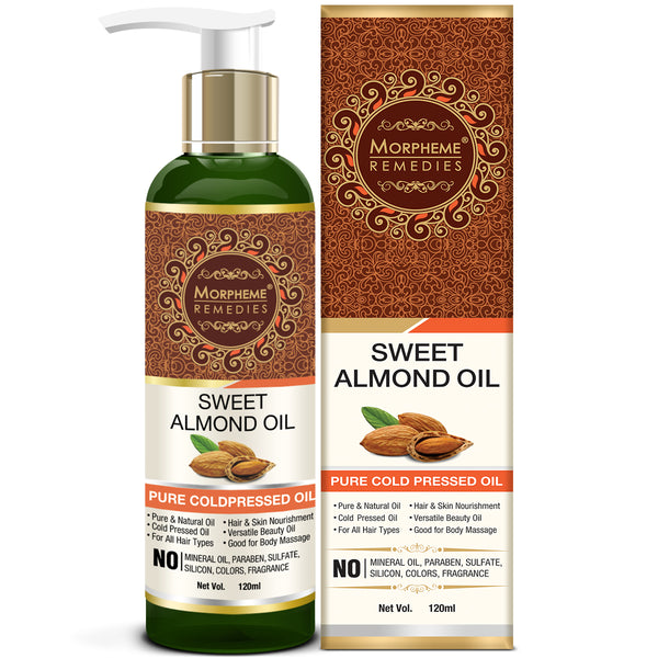 Pure Sweet Almond Coldpressed Oil For Hair And Skin