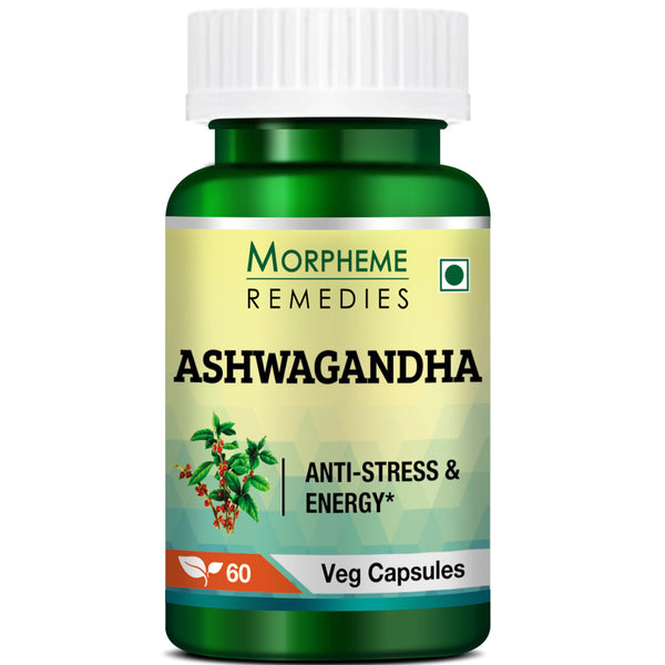 Ashwagandha Withania Somnifera Pure Extract 500 mg - 60 Veg Capsules