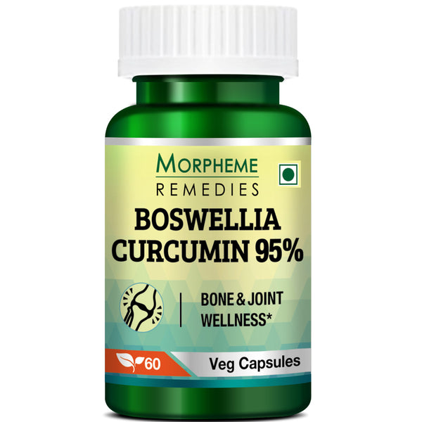 Boswellia Curcumin (95% Curcuminoids) - 500mg Extract - 60 Veg Caps